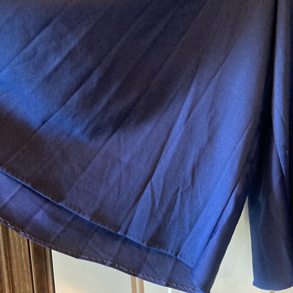 Medium Ambassador Navy Pleated Split Skirt - Picture 4 of 10